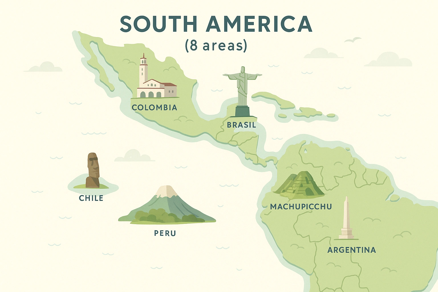 South America(8 Areas) landscape