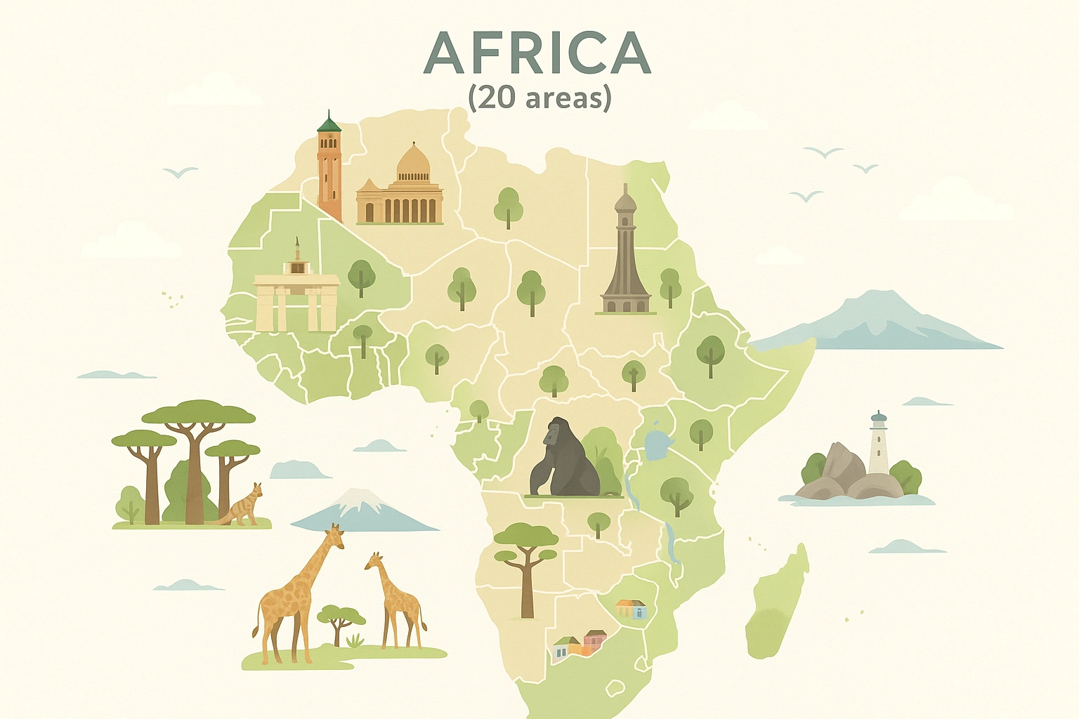 Africa(20 Areas) landscape