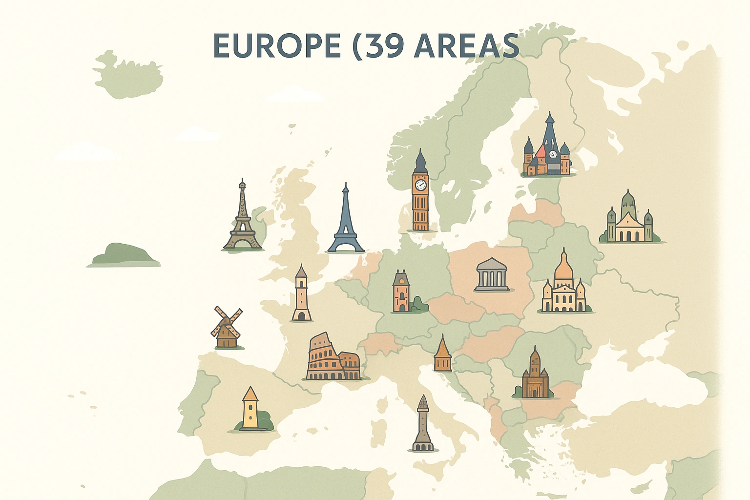 Europe(39 Areas) landscape