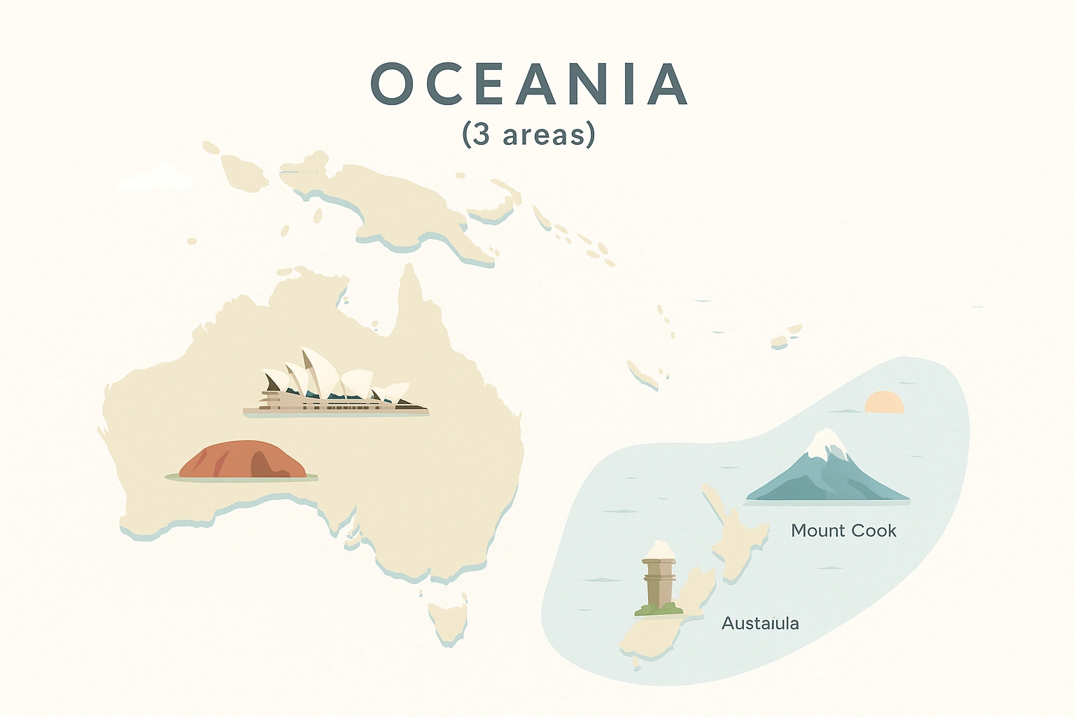 Oceania(3 areas) landscape