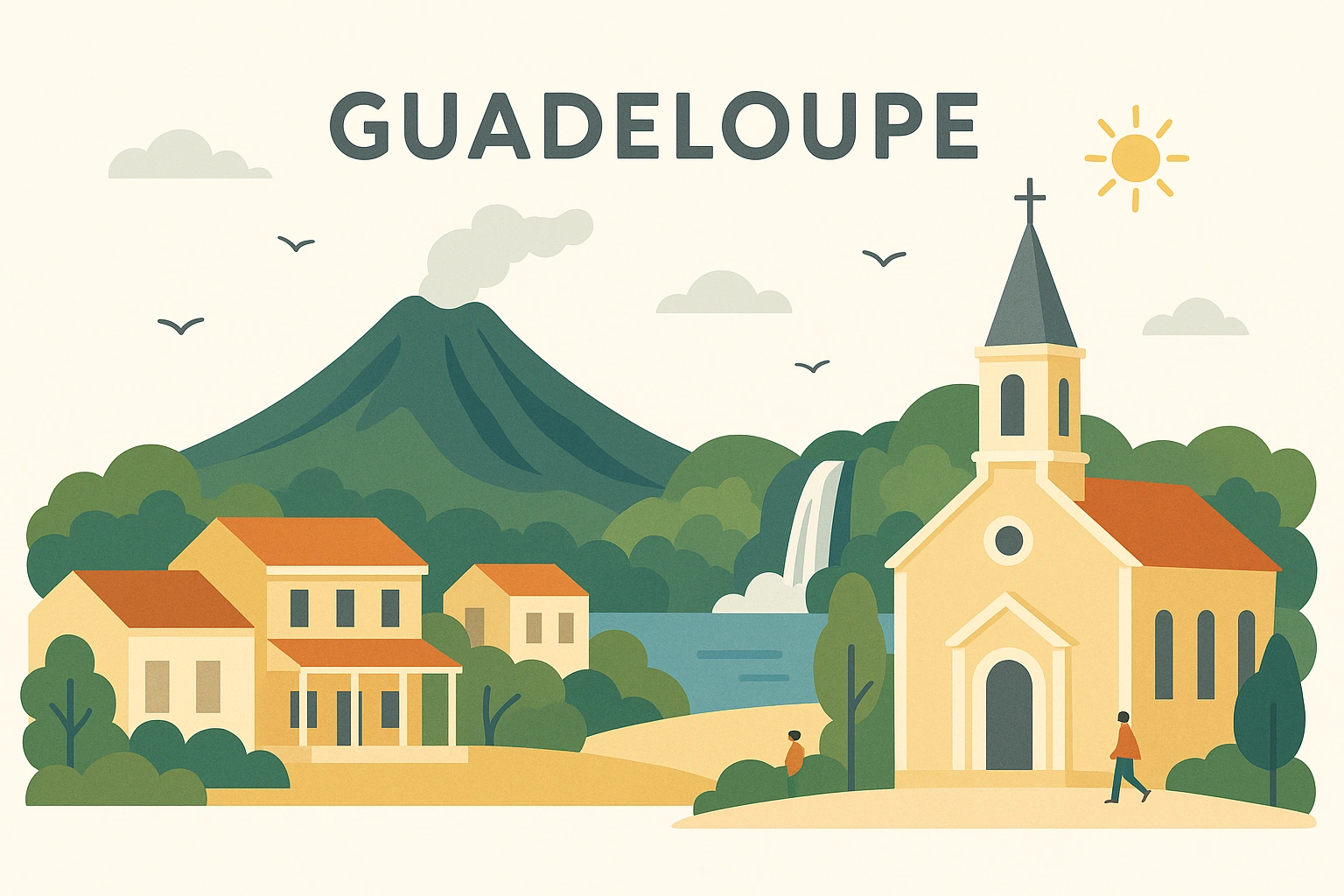 Guadeloupe landscape
