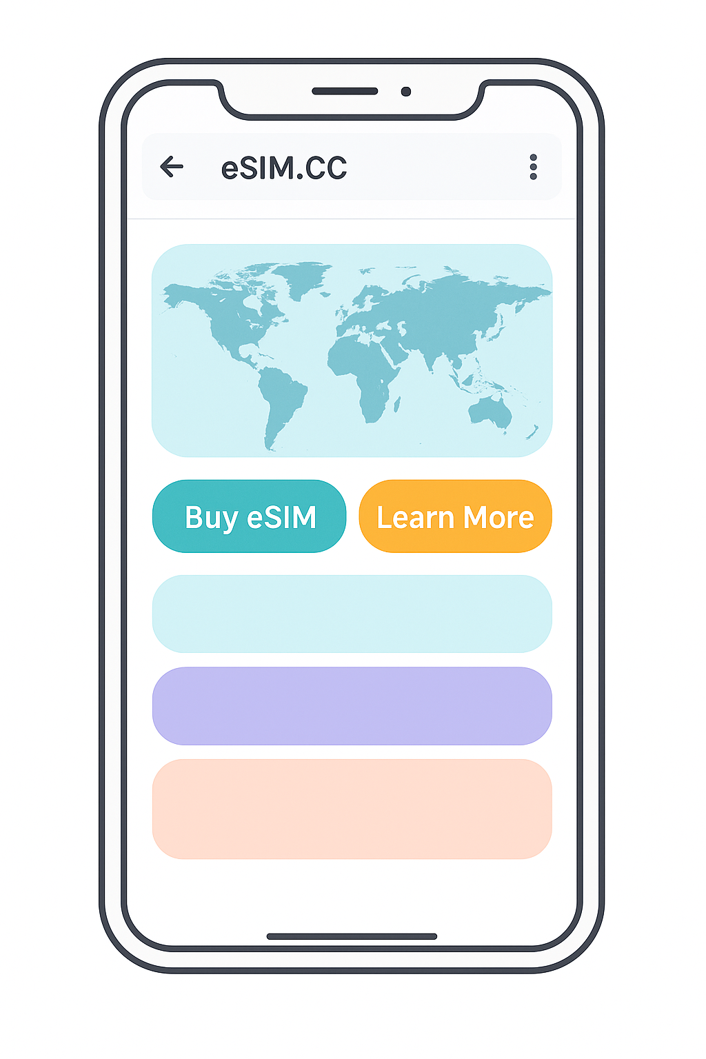 Visit the eSIM.CC website and log in.